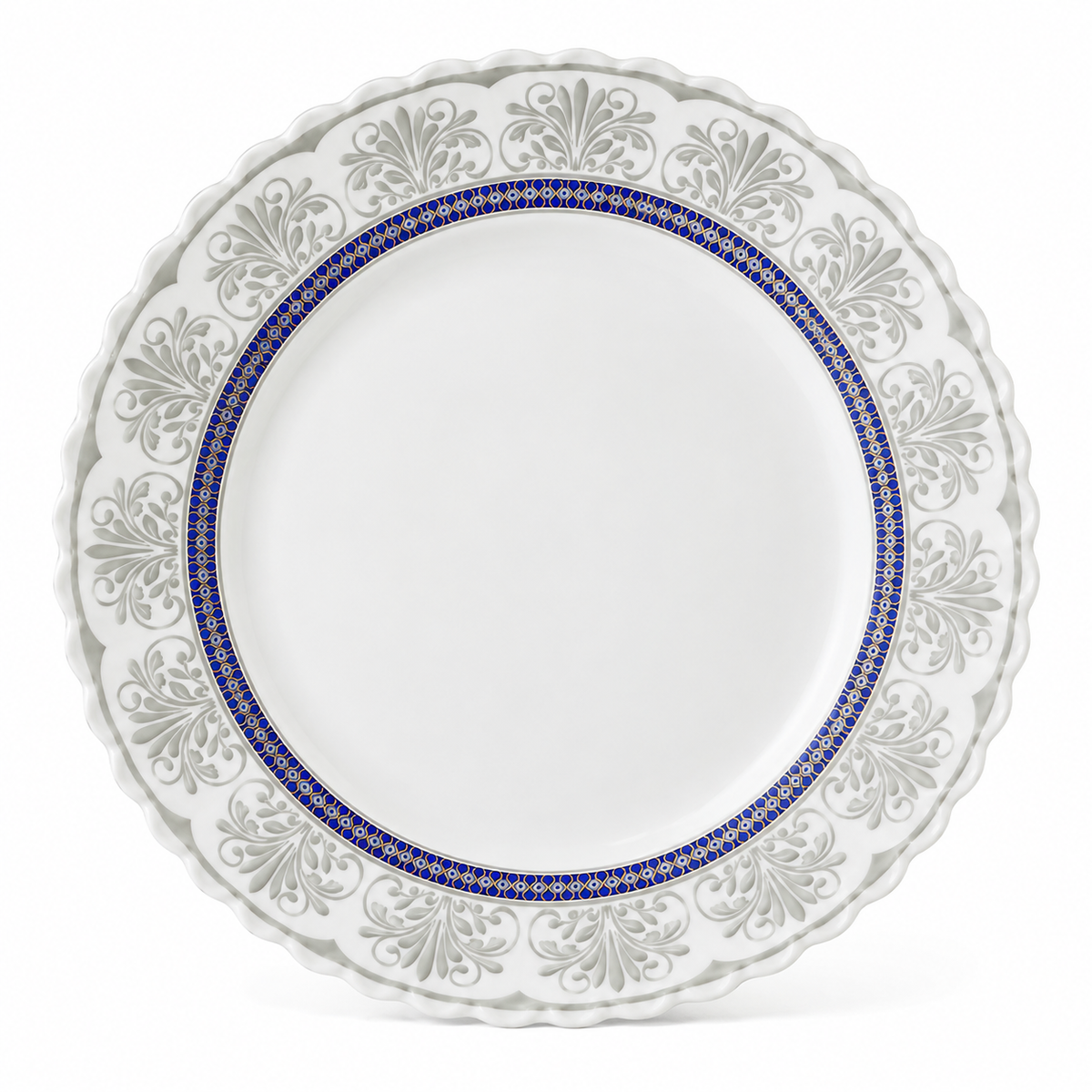 Sterling Blue & Grey Medium Dinner Plate