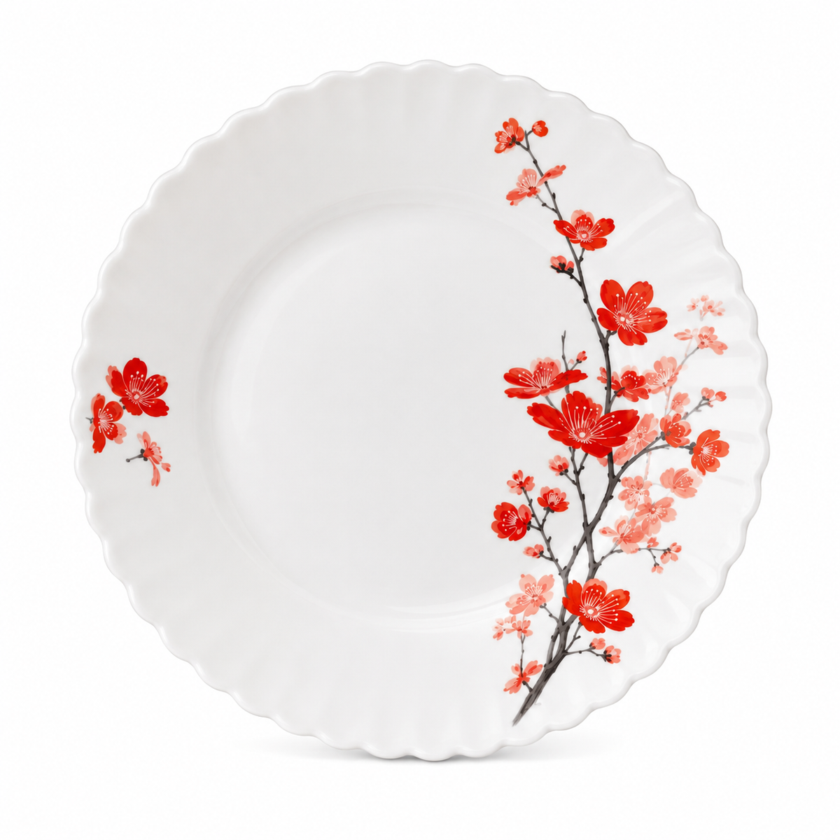 Floral Blossom Porcelain Side &amp; Dessert Plate