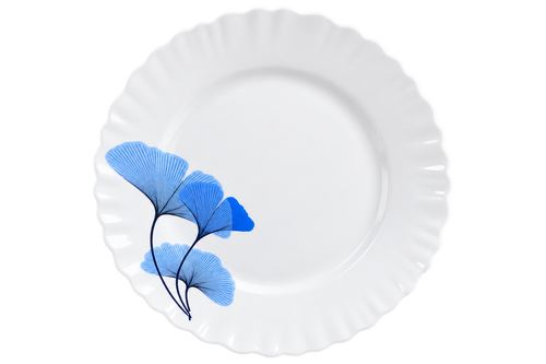 Blue Ginkgo Porcelain Dinner Plate