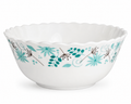Aqua Botanical Porcelain Bowl