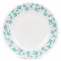 Aqua Botanical Porcelain Side & Dessert Plate