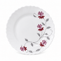 Farfurie pentru antreu și desert Burgundy Floral Porcelain