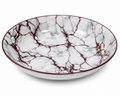 Marble Elegance Porcelain Deep Dinner Plate 8inch
