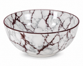 Marble Elegance Porcelain Bowl 7inch