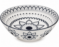 Bol din porțelan Mandala Monocrom, 18 cm