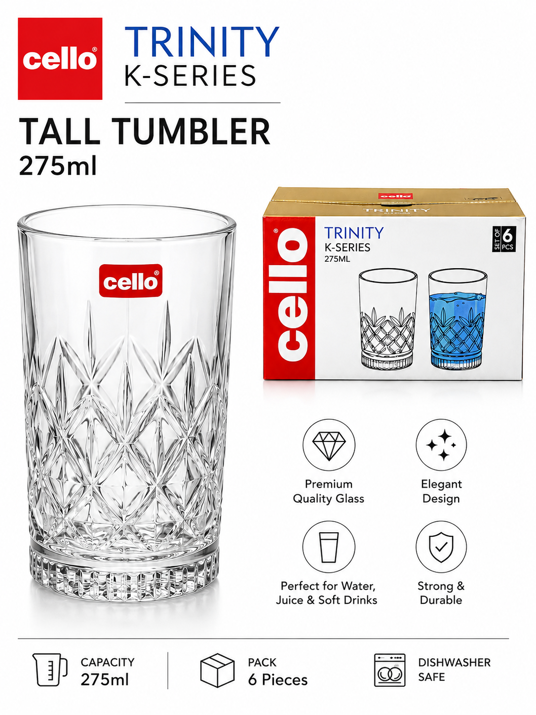 Trinity K-Series Tall Tumbler 275 ml