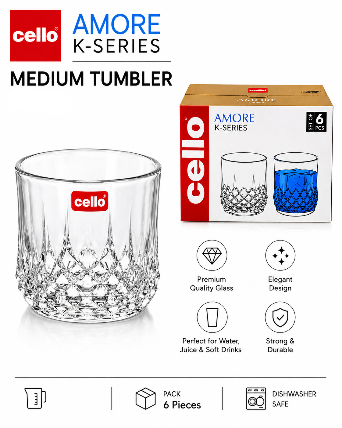 Amore K-Series Medium Tumbler 340ml