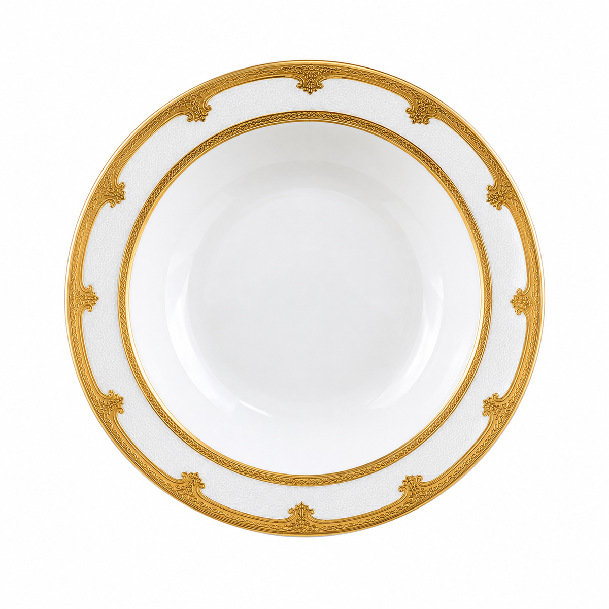Royal Gold Elegance Deep Side/Dessert Plate
