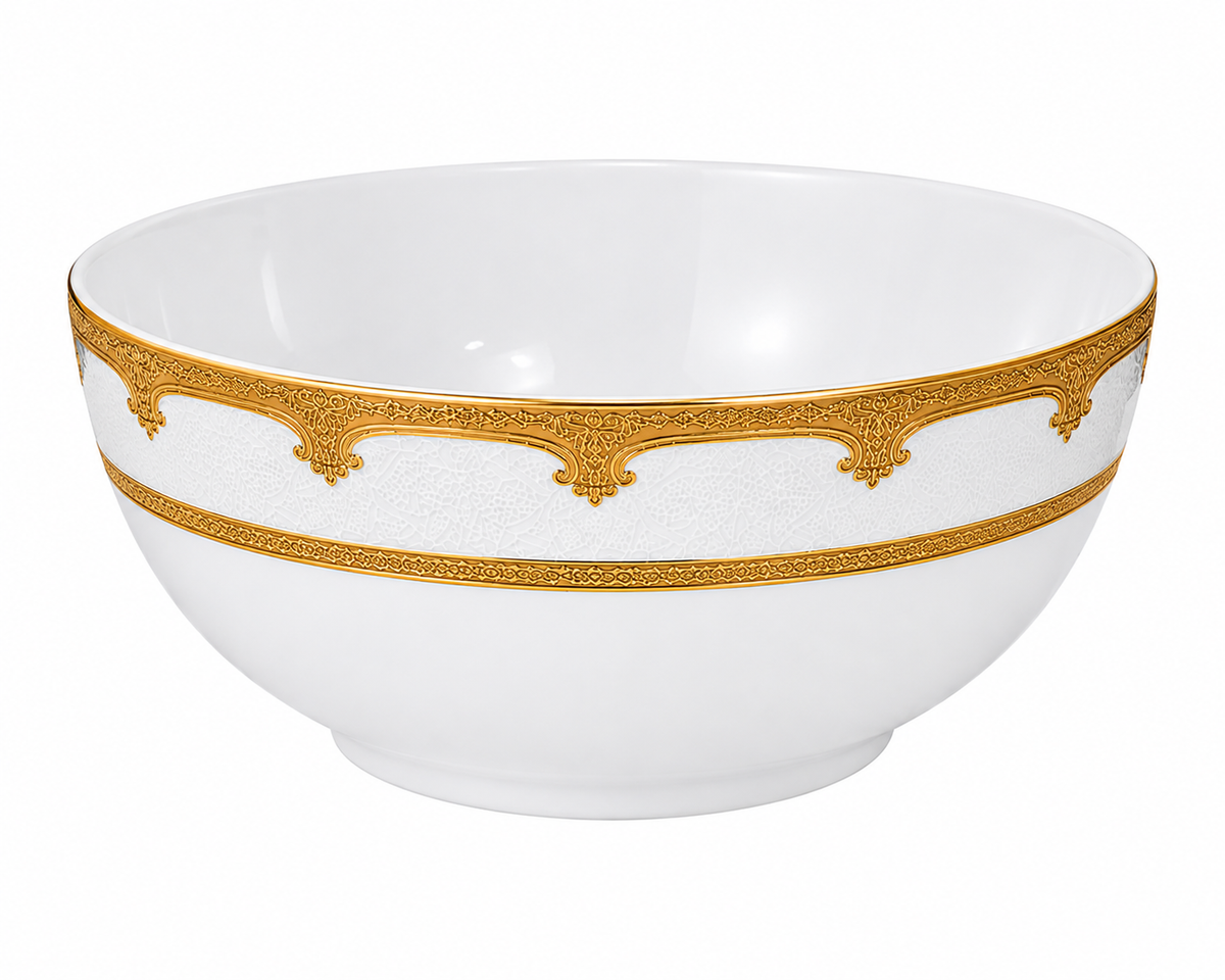Royal Gold Elegance Soup/Serving Bowl