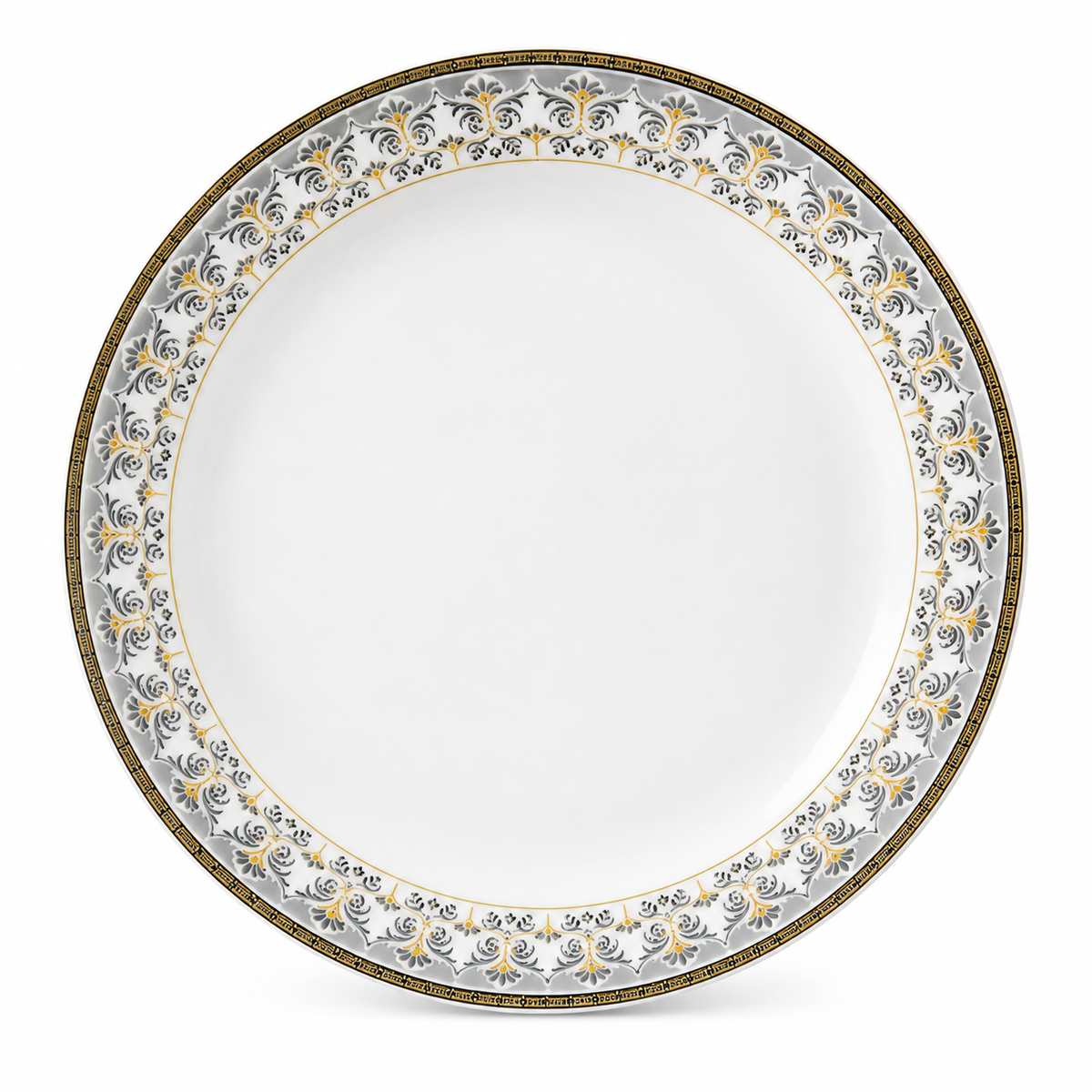 Classic Gold Floral Dinner Plate
