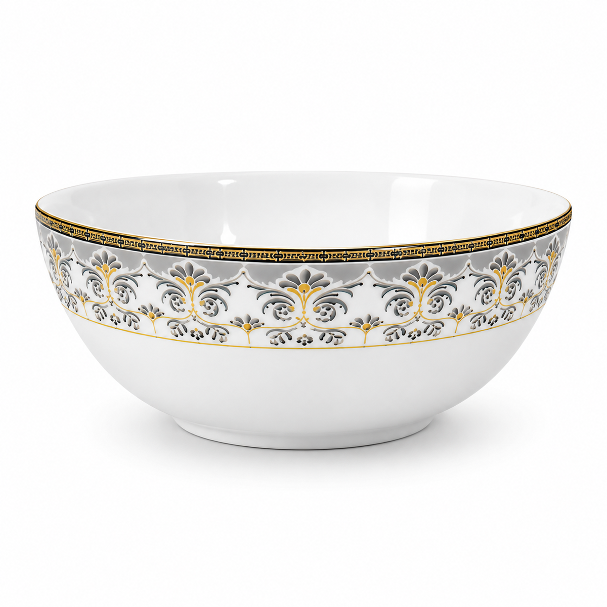 Classic Gold Floral Bowl