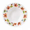 Farfurie adâncă/de desert cu model floral colorat