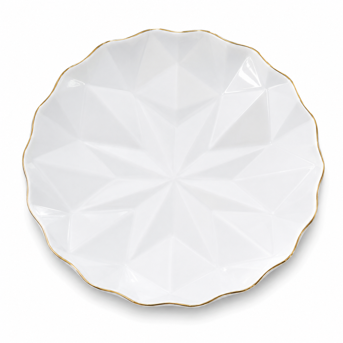 Crystal Facet Side / Dessert Plate 7.5inch