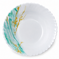 Farfurie adâncă pentru supă Turquoise Gold Marble
