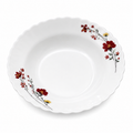 Farfurie adâncă de desert/fel principal cu model floral roșu