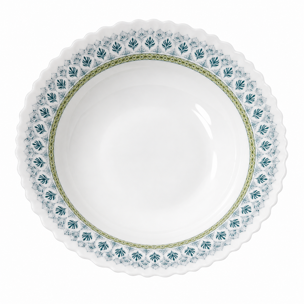 Blue Green Classic Deep Soup Plate 9inch