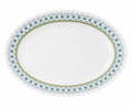Blue Green Classic Oval Serving Plate 13inch
