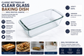 Classic Rectangular Clear Glass Baking Dish