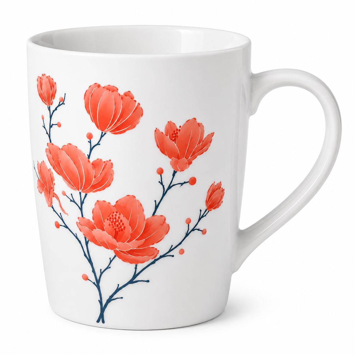 Cană clasică Coral Blossom