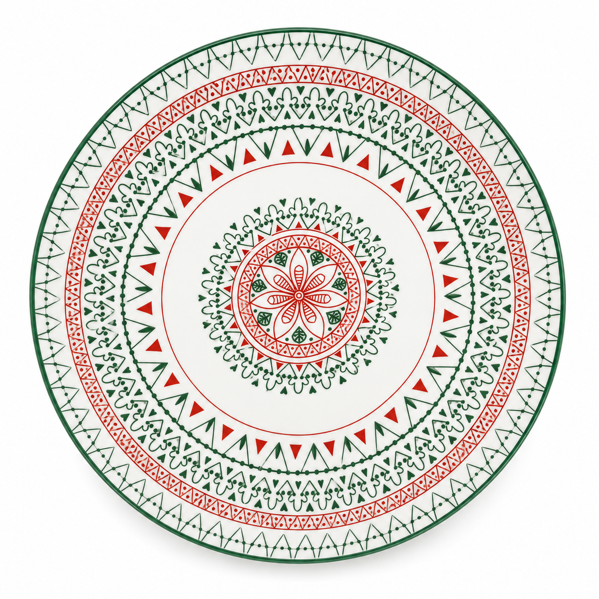 Geometric Classic Large Serving Plate