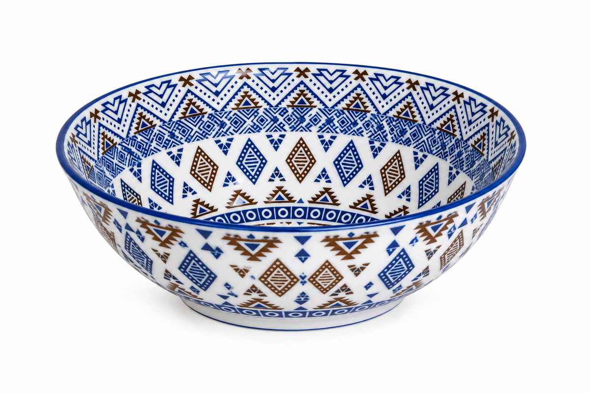 Blue Tribal Classic Bowl