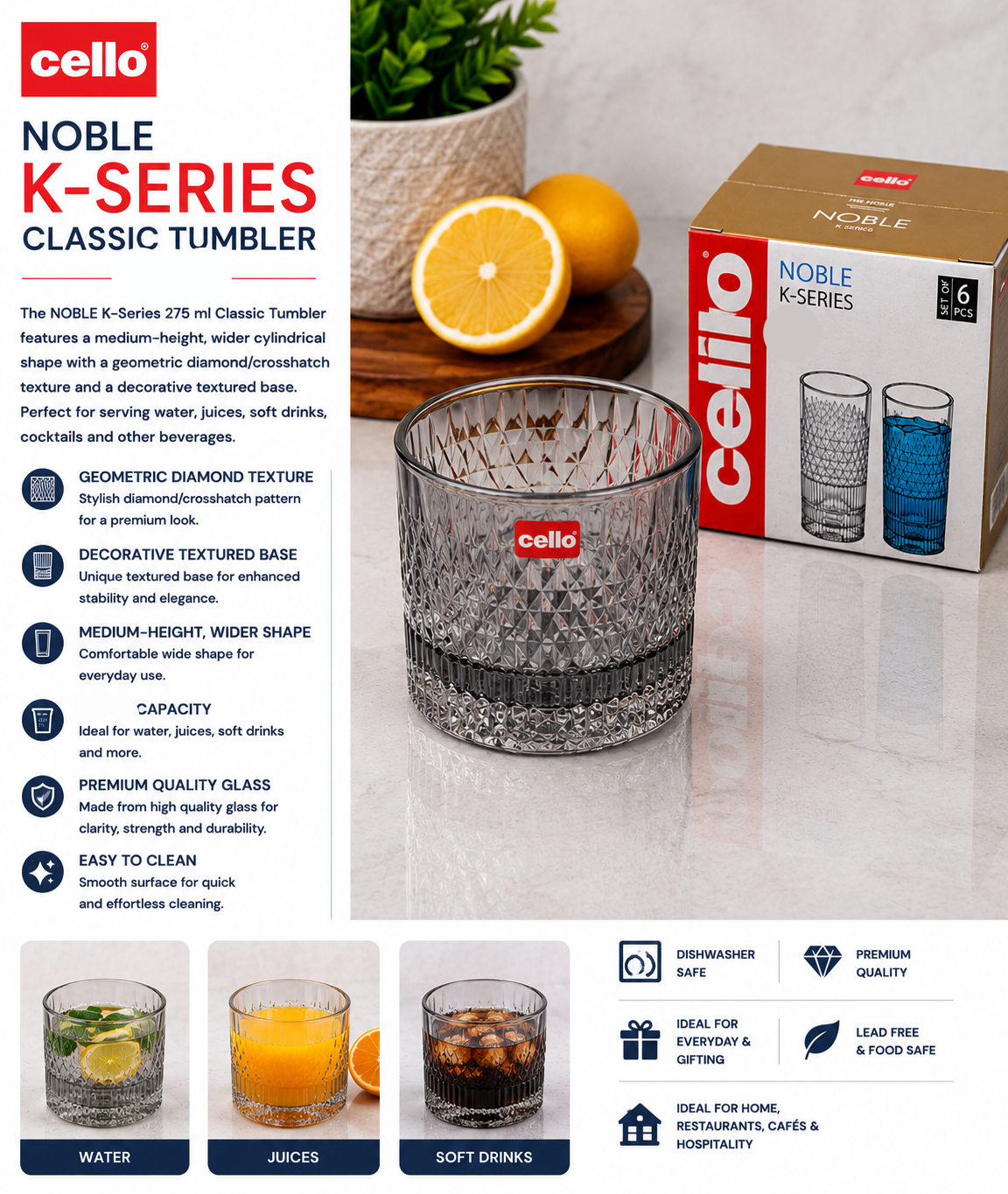 NOBLE K-Series 340 ml Classic Tumbler
