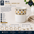 Gold & Gray Ornamental Mug