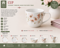 Delicate Floral Patterned Cup