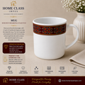 Burgundy Ornamental Porcelain Mug