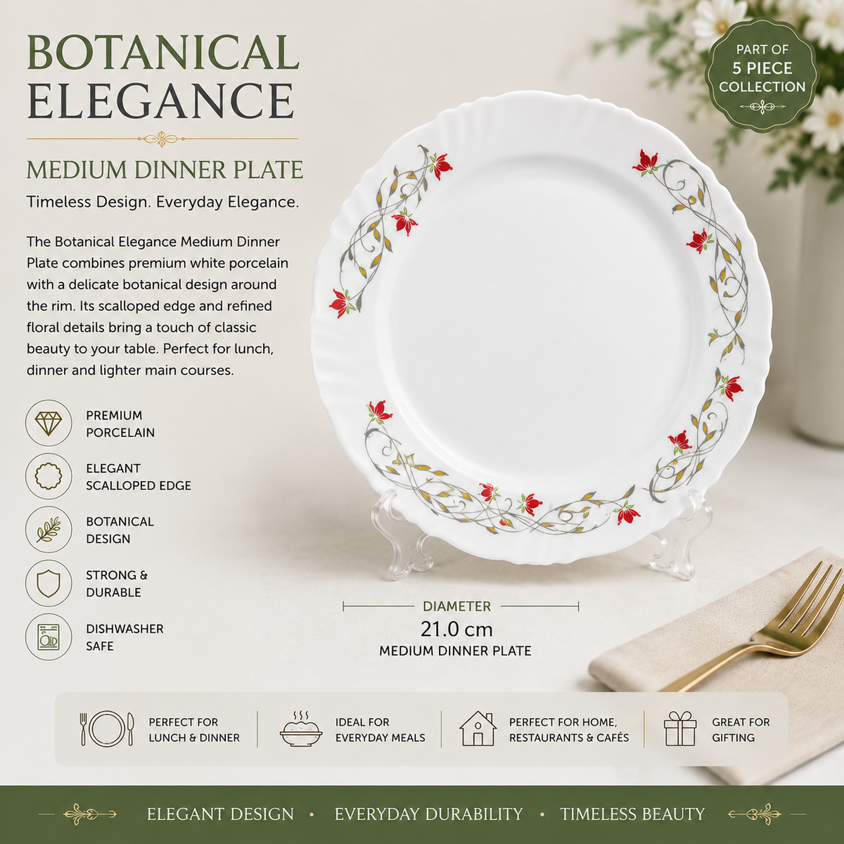 Farfurie Botanic Elegance Medie