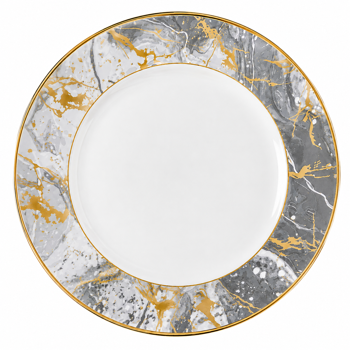 Marble Gold Large Serving Plate