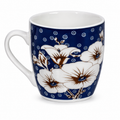 Ceașcă de ceai/cafea din porțelan – Design albastru și floral