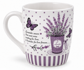 Lavender Butterfly Porcelain Cup
