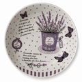 Lavender Butterfly Deep Dinner Plate 8inch