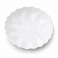 White Scalloped Porcelain Soup Plate 9inch