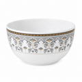 Bol Ornamental Elegant Gri și Auriu 20cm