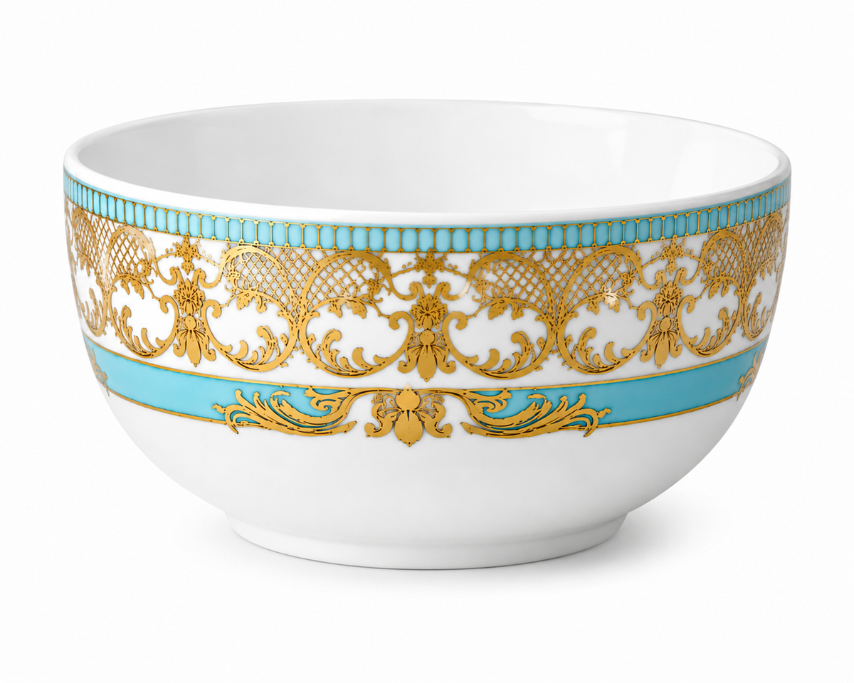 Turquoise Gold Elegance Small Bowl