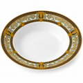 Royal Blue & Gold Elegance Deep Soup Plate