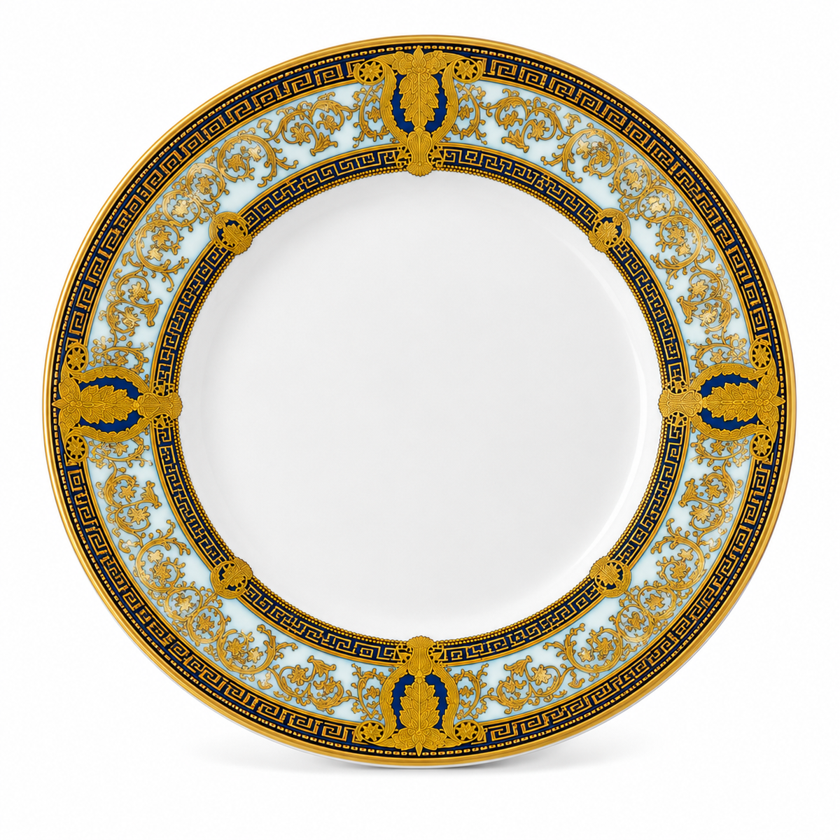 Royal Blue & Gold Elegance Dessert Plate