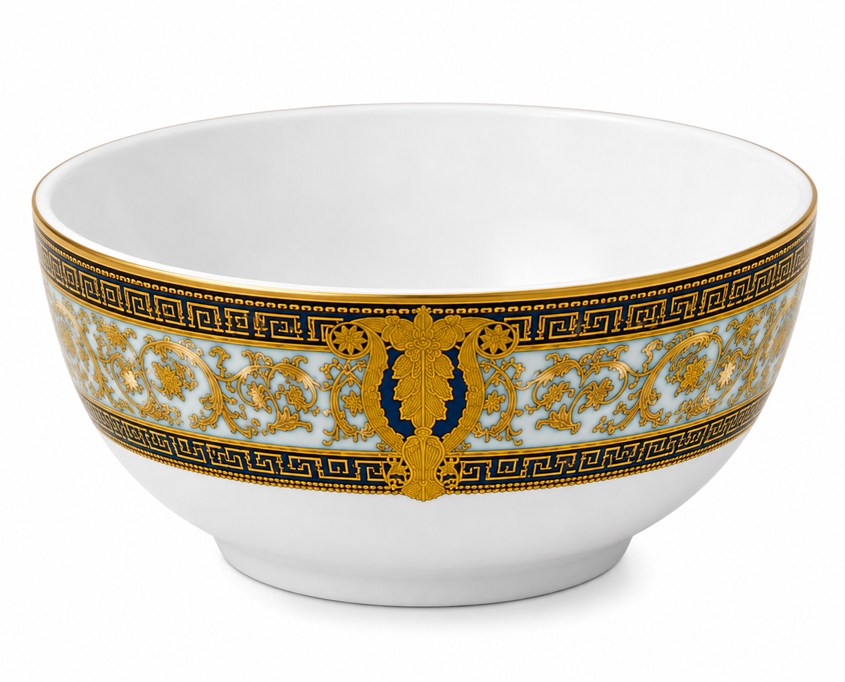 Royal Blue & Gold Elegance Small Bowl