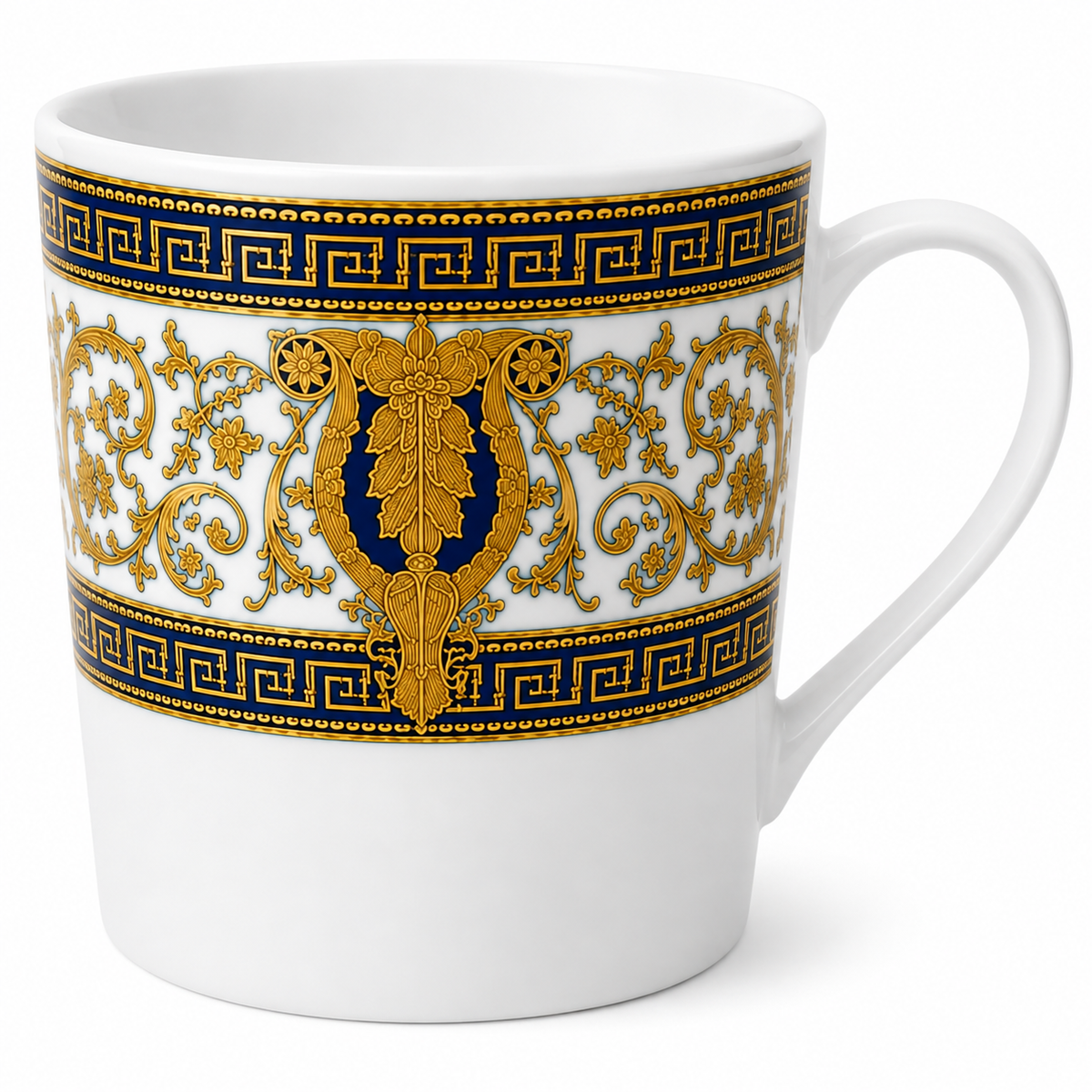 Royal Blue & Gold Elegance Porcelain Mug