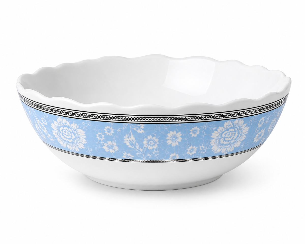 Light Blue Floral Bowl 7inch