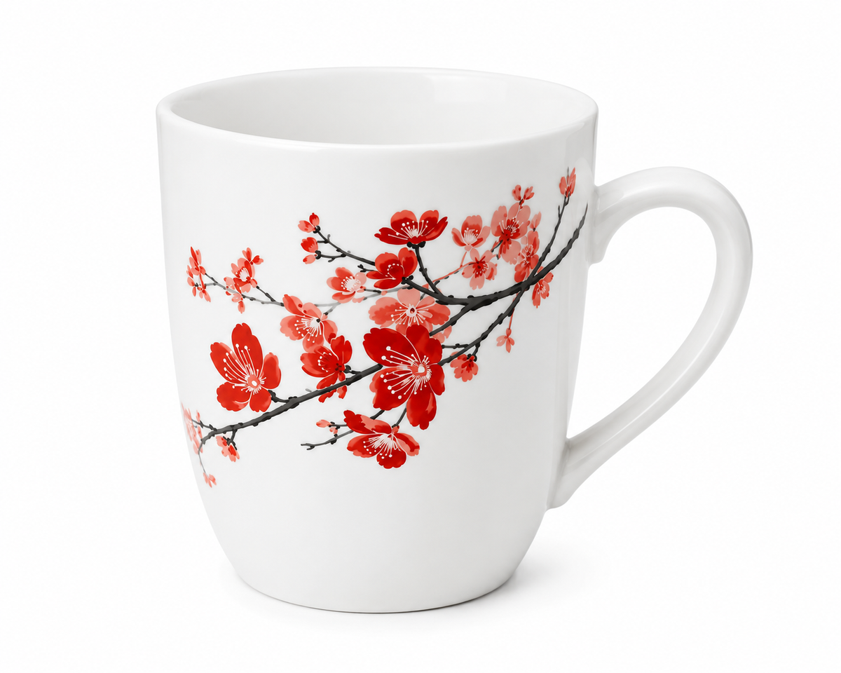 Floral Blossom Porcelain Mug