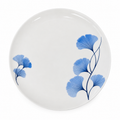 Platou mare de servire din porțelan Blue Ginkgo