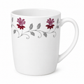 Burgundy Floral Porcelain Mug