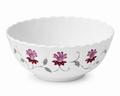 Burgundy Floral Porcelain Bowl