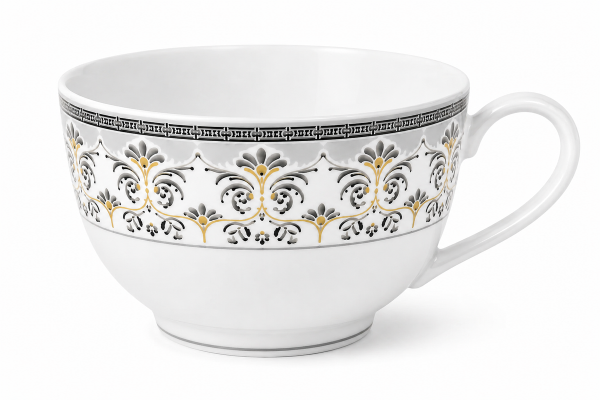 Classic Gold Floral Cup