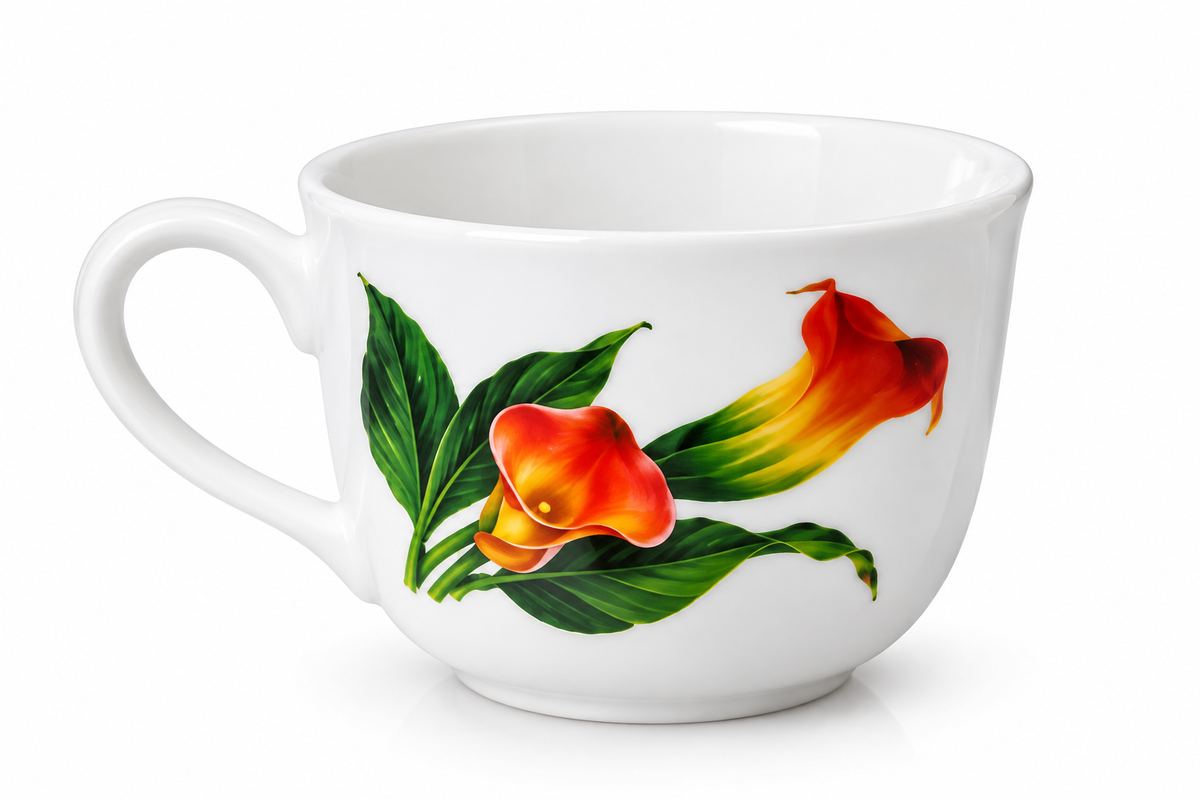 Calla Lily Porcelain Cup