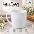 Luna Wave White Porcelain Mug