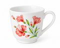 Set ceașcă și farfurie din porțelan Coral Blossom